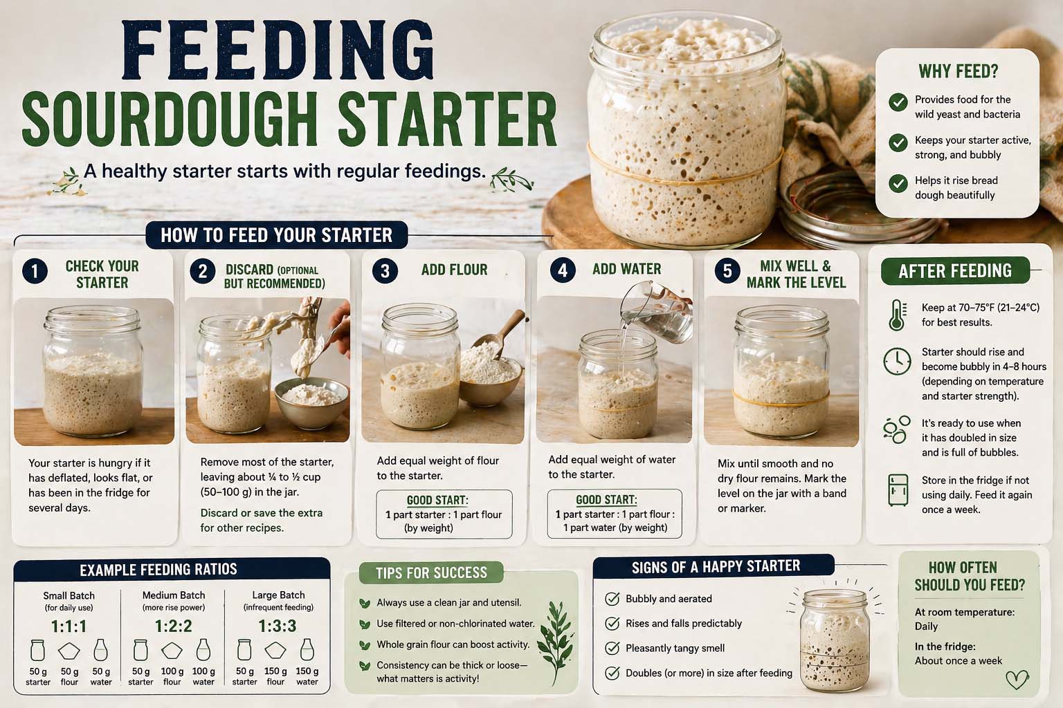 Feeding Sourdough Starter: Complete Guide for a Healthy and Active Starter Feeding Sourdough Starter