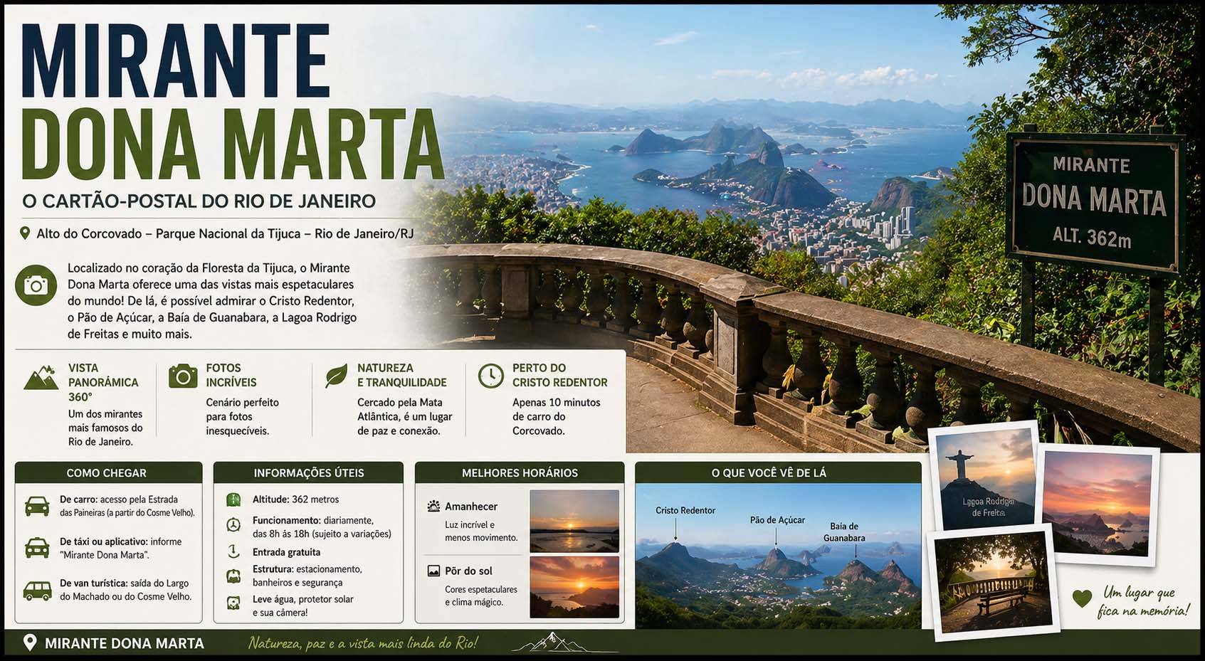 Mirante Dona Marta: Guia Completo para Conhecer um dos Melhores Pontos de Vista do Rio Mirante Dona Marta