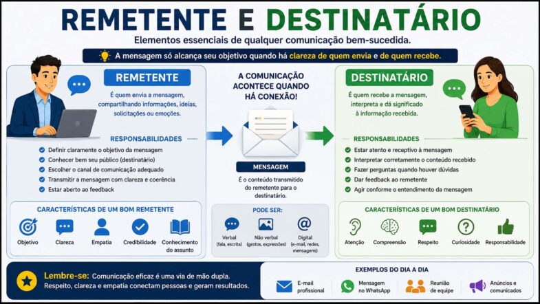 remetente e destinatário