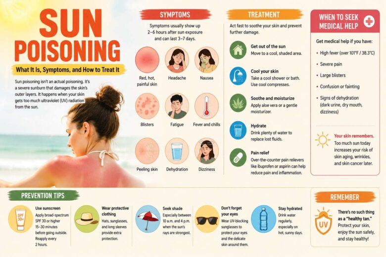 sun poisoning