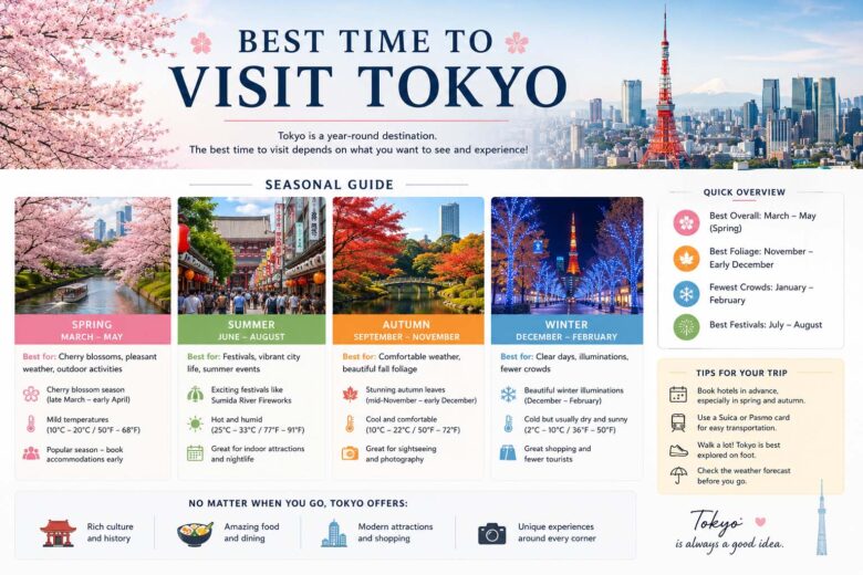 best time to visit tokyo