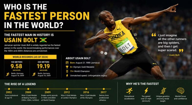 who is the fastest person in the world