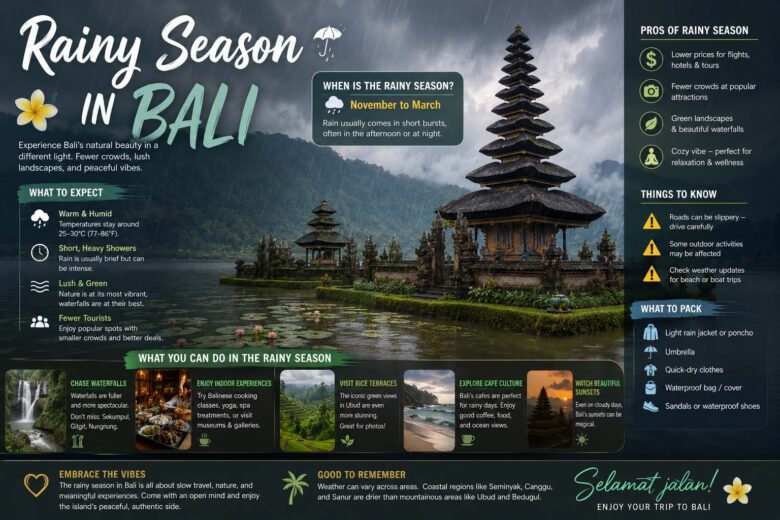 rainy season in bali