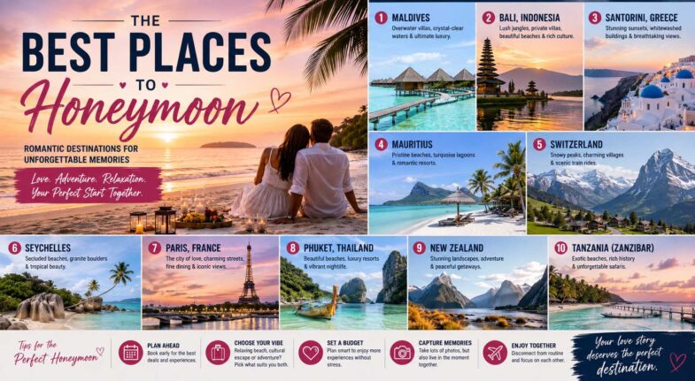 best places to honeymoon