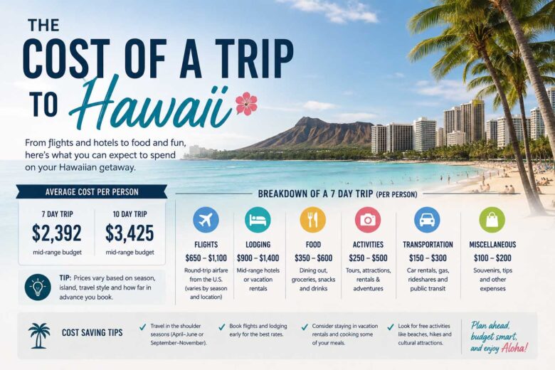 cost of trip to hawaii