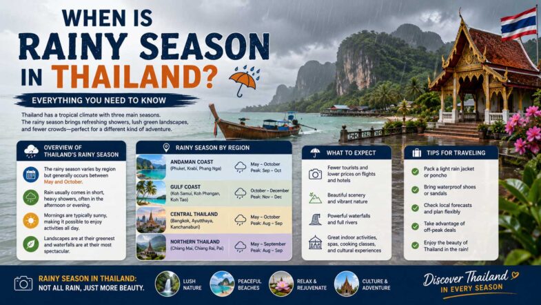 when is rainy season in thailand